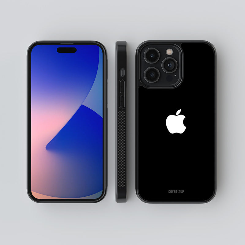 Jet Black Apple Special Glass Case
