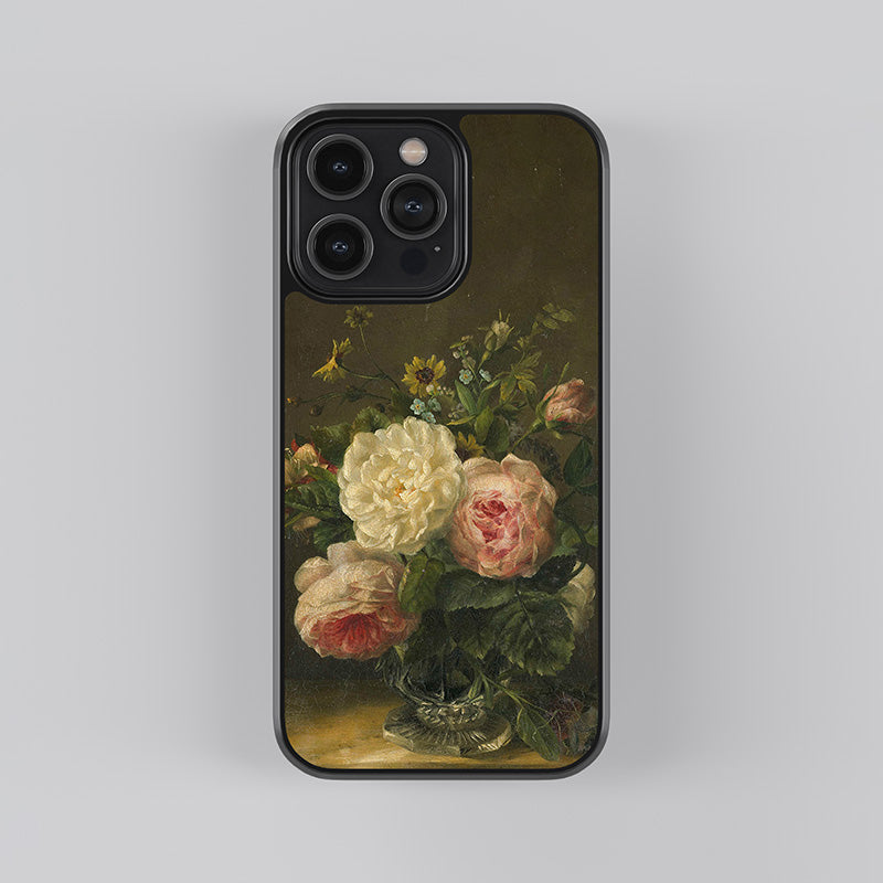 Stilleven Met Bloemen in Een Kristallen Vaas Gerardina Jacoba van de Sande Bakhuyzen 1850 Glass Case