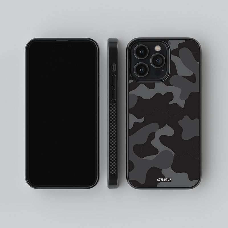 Official Midnight Camo Glass Case
