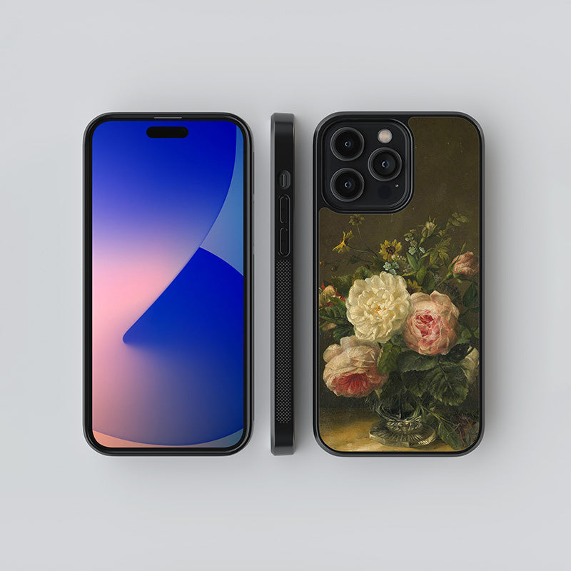 Stilleven Met Bloemen in Een Kristallen Vaas Gerardina Jacoba van de Sande Bakhuyzen 1850 Glass Case