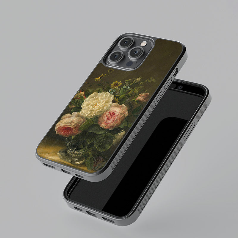 Stilleven Met Bloemen in Een Kristallen Vaas Gerardina Jacoba van de Sande Bakhuyzen 1850 Glass Case