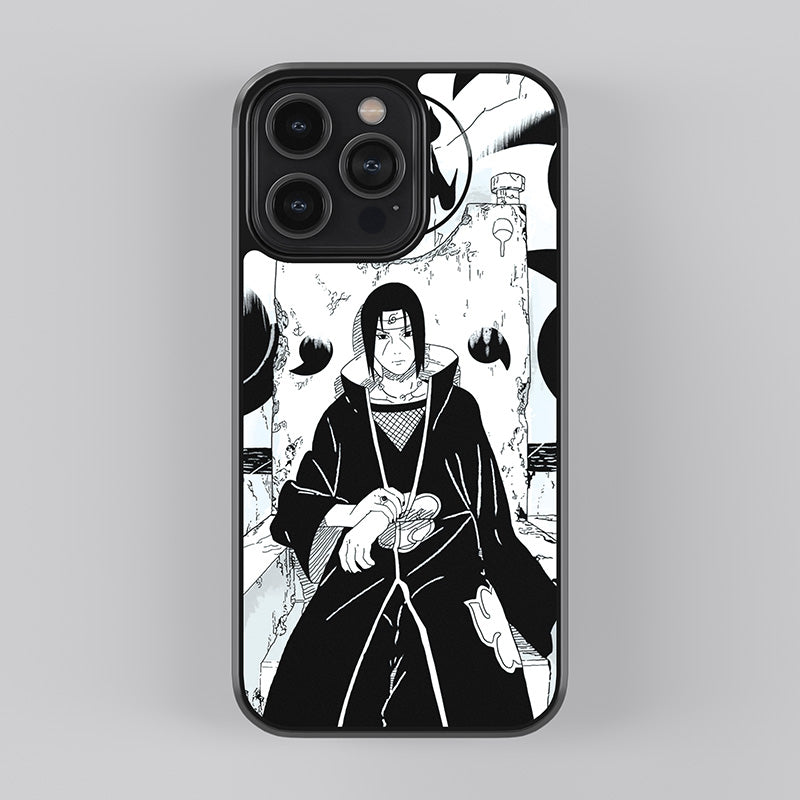 Itachi Uchiha On Throne Glass Case