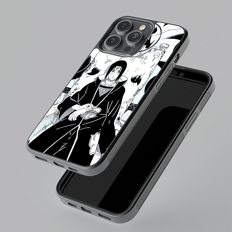 Itachi Uchiha On Throne Glass Case