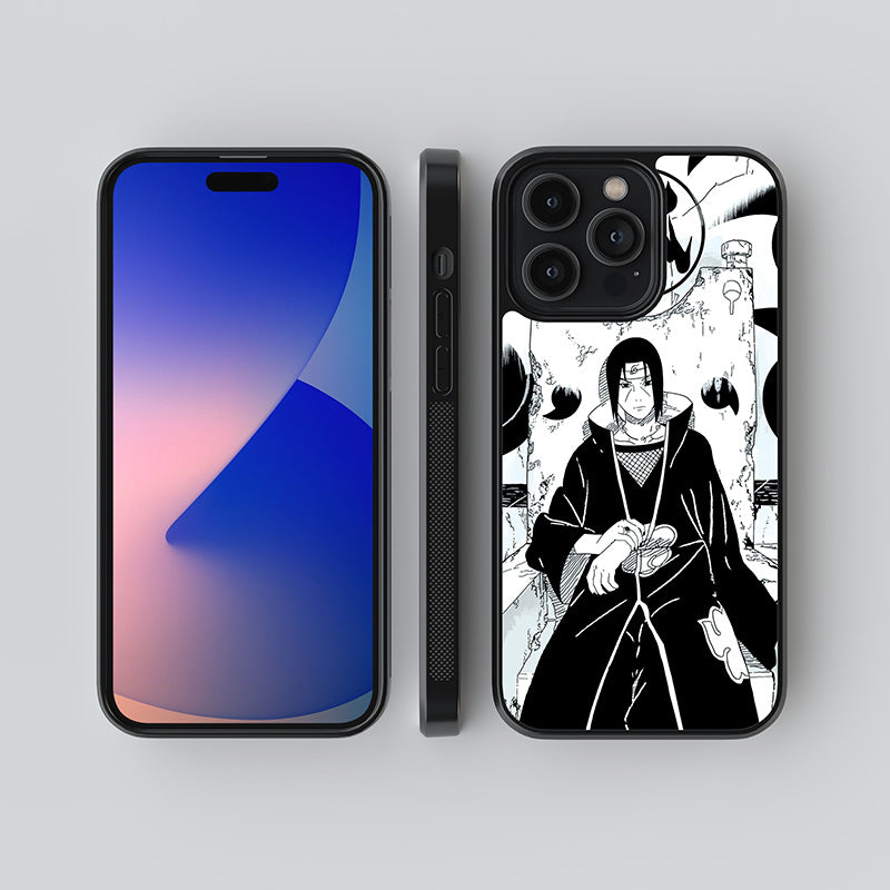 Itachi Uchiha On Throne Glass Case