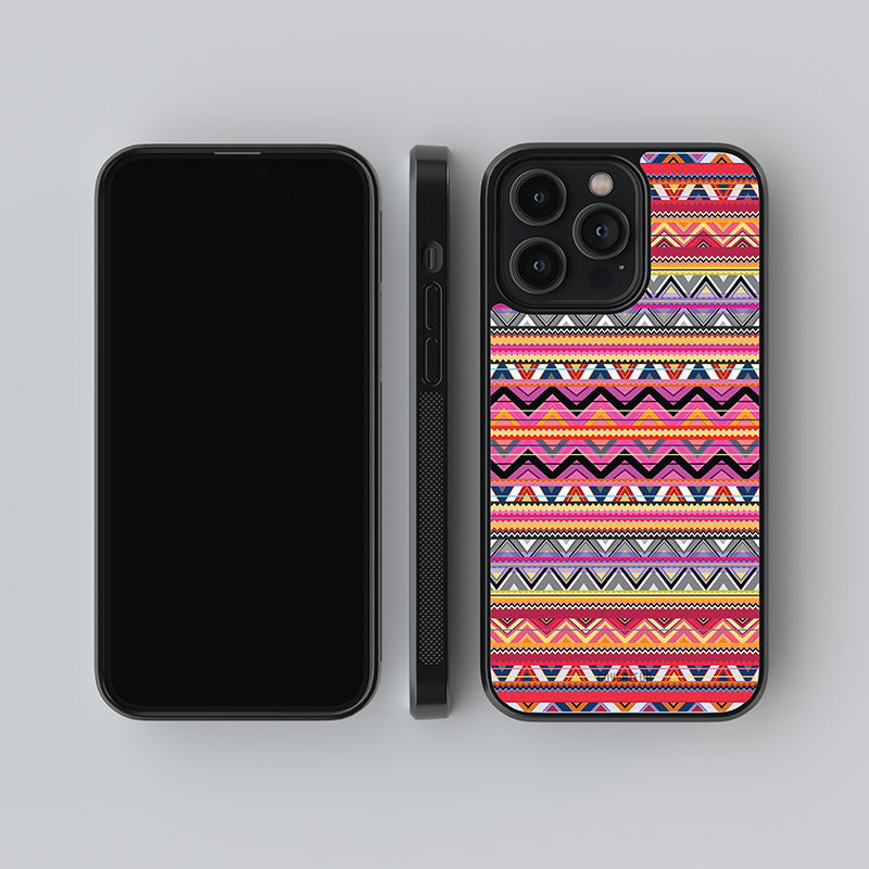 Pink Pattern Glass Case