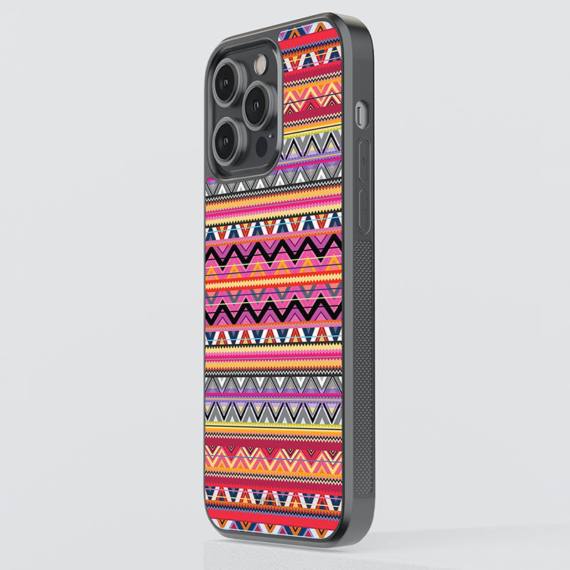Pink Pattern Glass Case