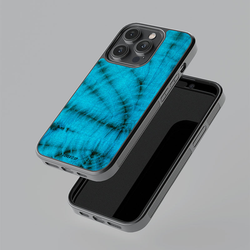 Blue Morpho Tie-Dye Glass Case