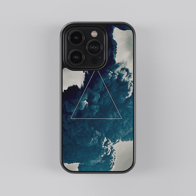 Blue Hue Smoke Glass Case
