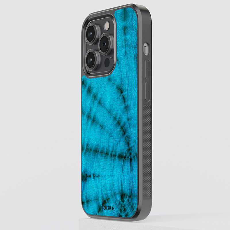 Blue Morpho Tie-Dye Glass Case
