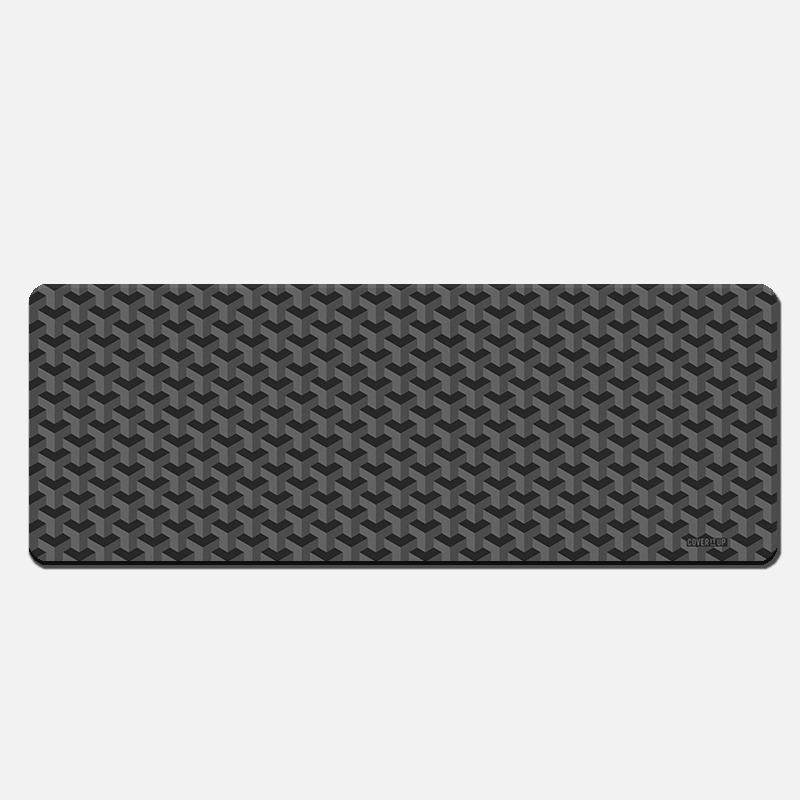 Carbon Fiber Black Desk Mat from coveritup.com