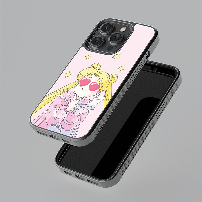 Adorable Heart Eyes Glass Case
