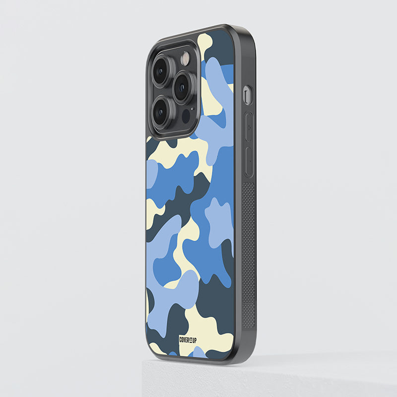 Wave Camo Glass Case