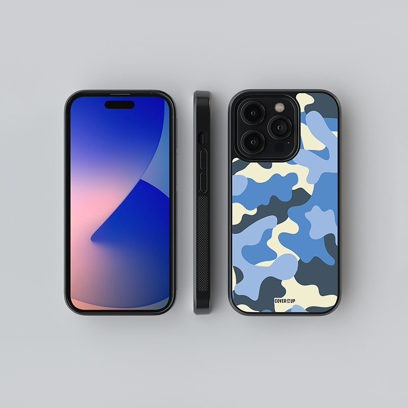 Wave Camo Glass Case