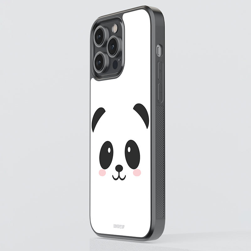 Panda Face Glass Case