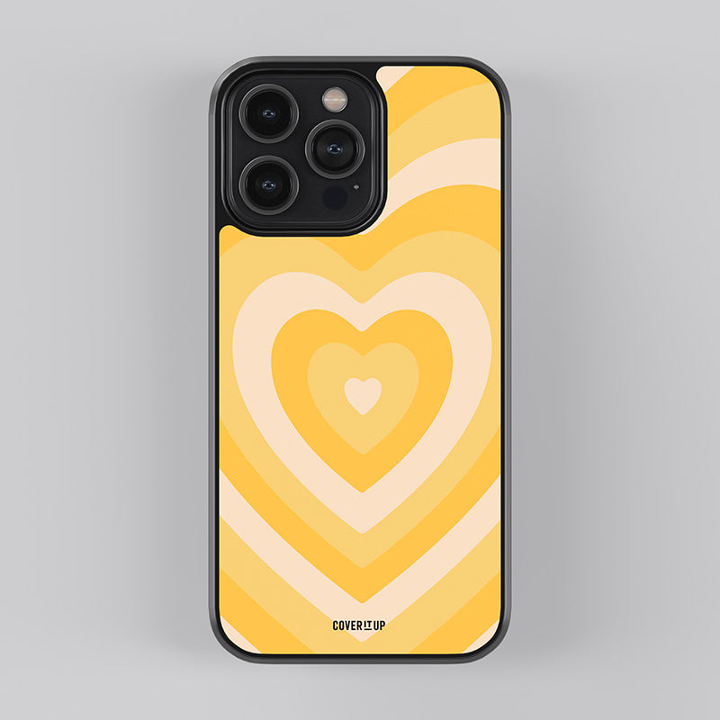 Poppy Hearts Glass Case