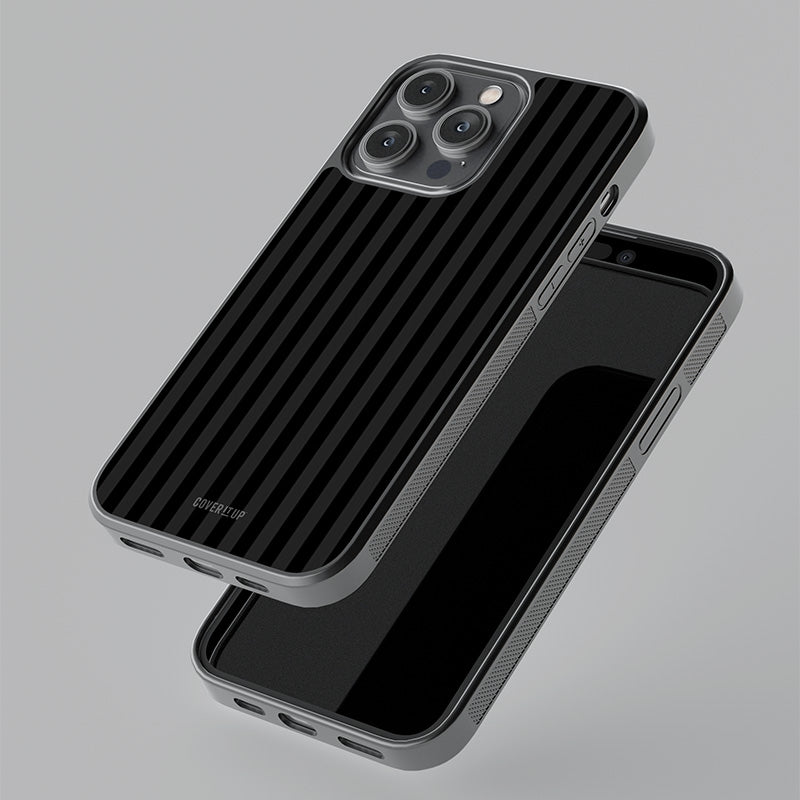 Pleasing Dark Stripes Glass Case