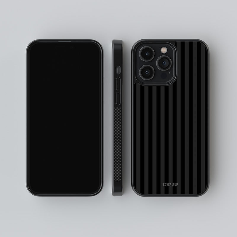 Pleasing Dark Stripes Glass Case