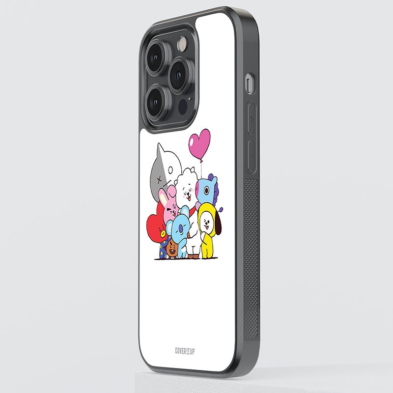 BT21 Hugging Glass Case