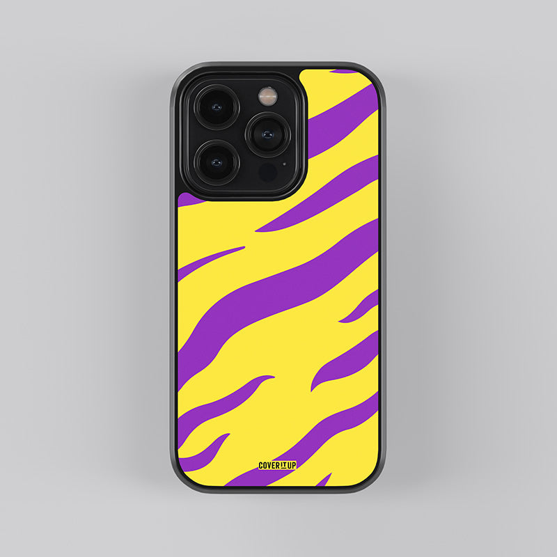 Cartoon Stripes Glass Case