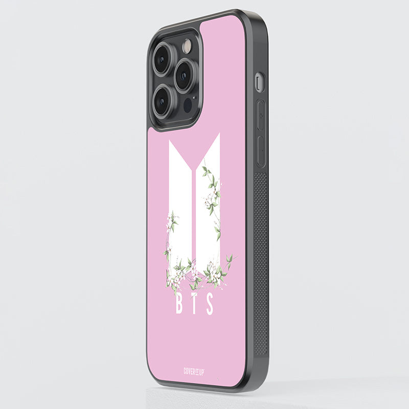 Flowery BTS Logo Glass Case