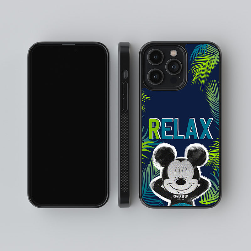 Official Disney Mickey Relax Glass Case