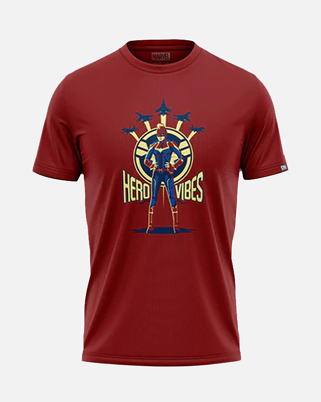 Official Captain Marvel Avengers Endgame Hero Vibes T Shirt