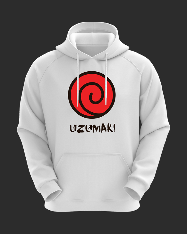 Buy Uzumaki Crest Cotton Hoodie for Men and Women Cover It Up