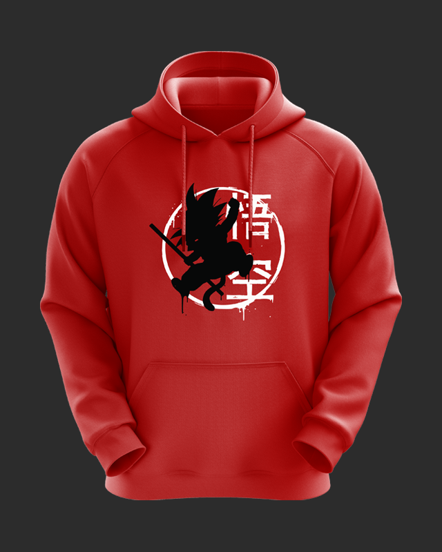 Red goku hoodie hotsell