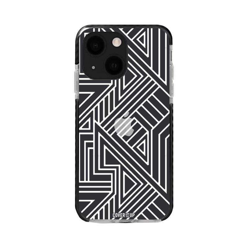 Abstract Lines White Bumper Case