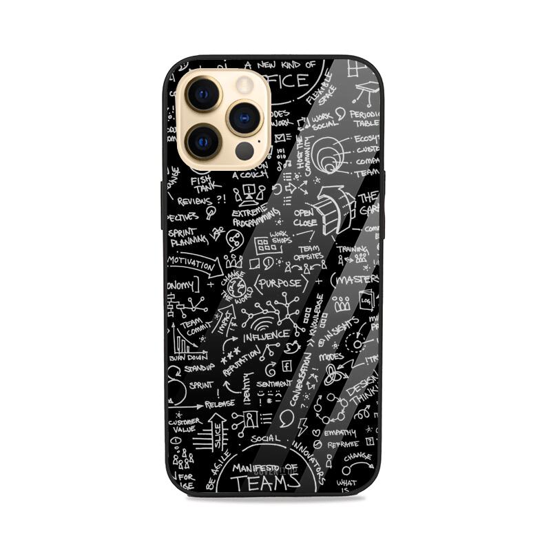 Anatomy Pattern Glass Case