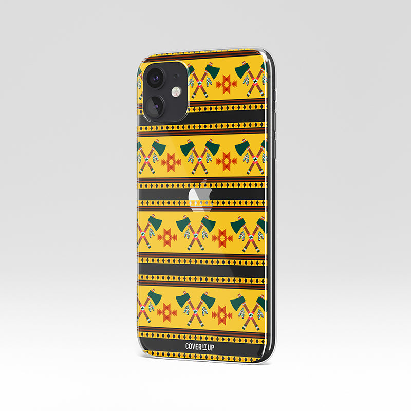 Indian Apache Pattern Clear Silicone Case