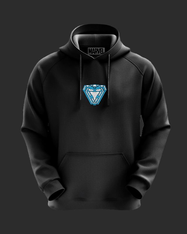 Buy Official Marvel Iron Man Arc Reactor Glow In The Dark Hoodie