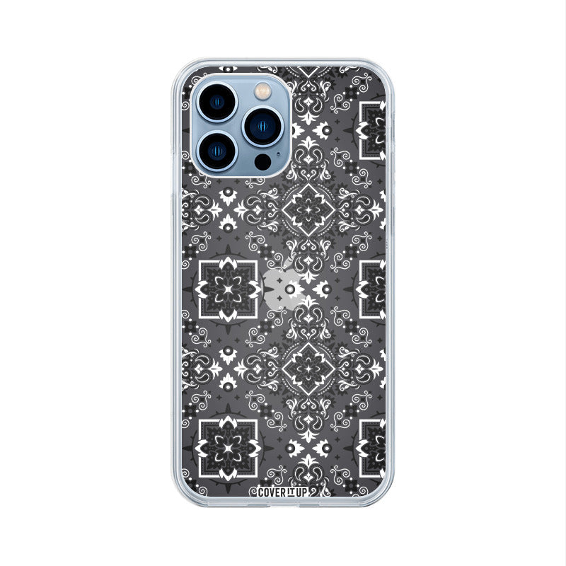 Bandana Pattern Clear Silicone Case