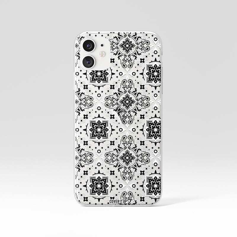 Bandana Pattern Clear Silicone Case