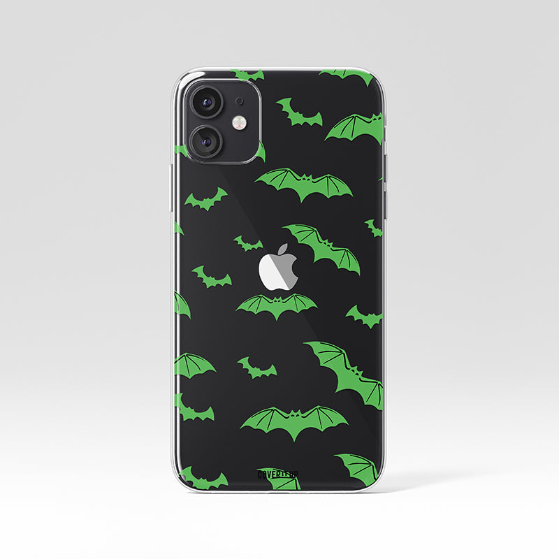 Halloween Bats Clear Silicone Case