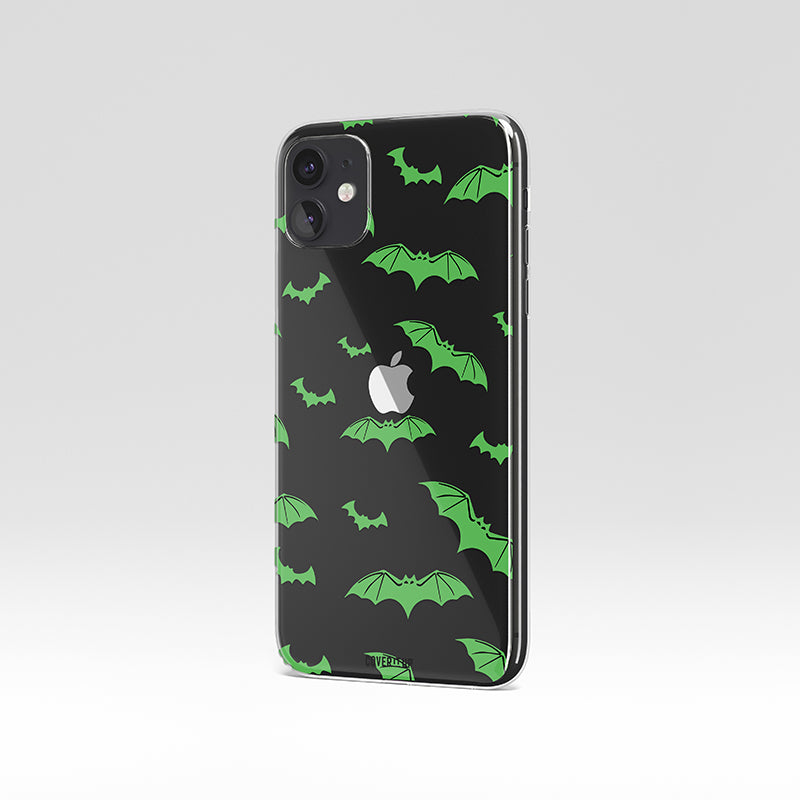 Halloween Bats Clear Silicone Case