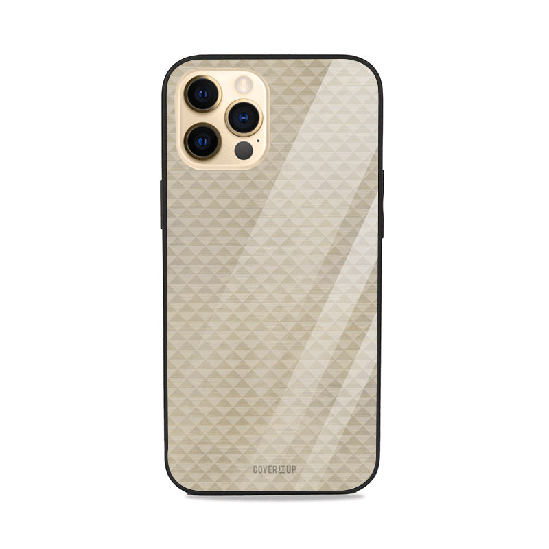Beautiful Golden Pattern Glass Case