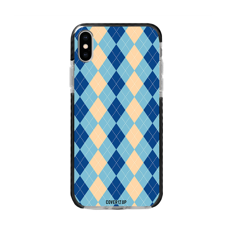Blue Argyle Bumper Case