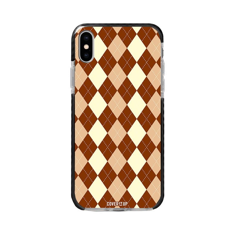 Brown Argyle Bumper Case