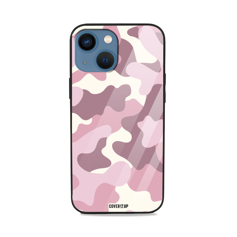 Bubblegum Camo Glass Case Mobile Cover from coveritup.com