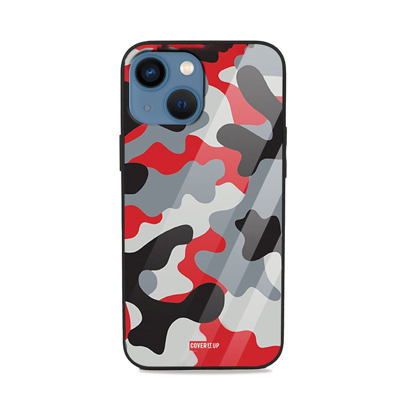 Cherry Bomb Camo Glass Case Mobile Cover from coveritup.com