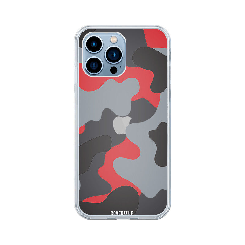 Cherry Bomb Camo Clear Silicone Case