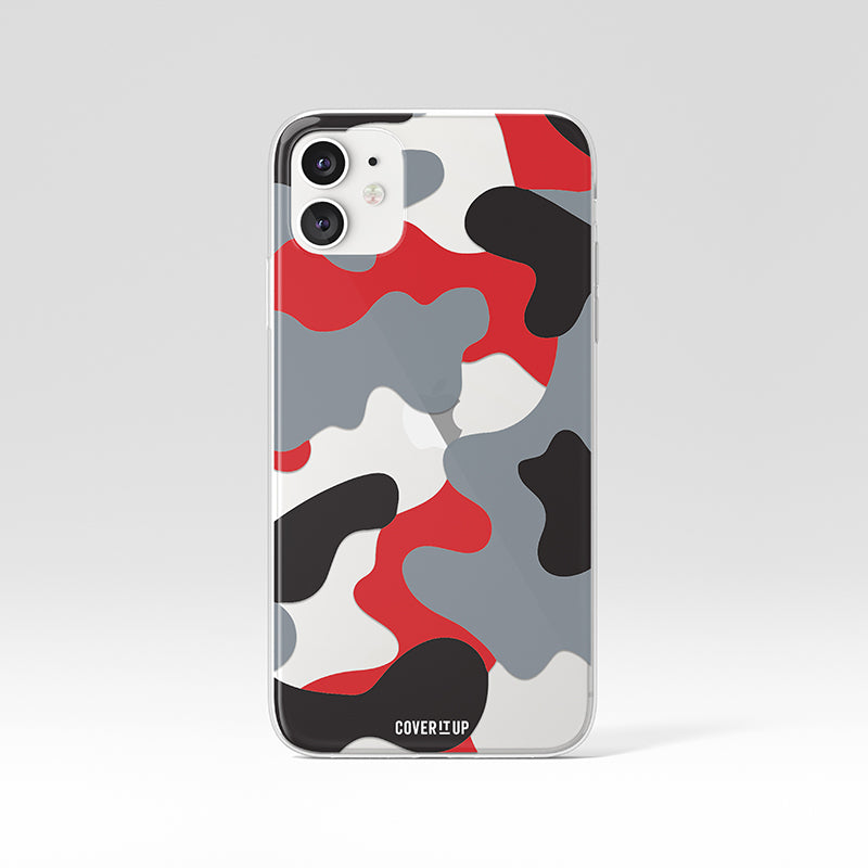 Cherry Bomb Camo Clear Silicone Case