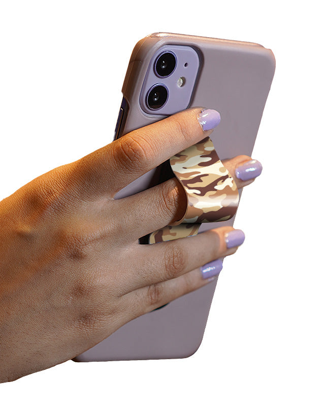 Chocolate Camo Slider Phone Grip