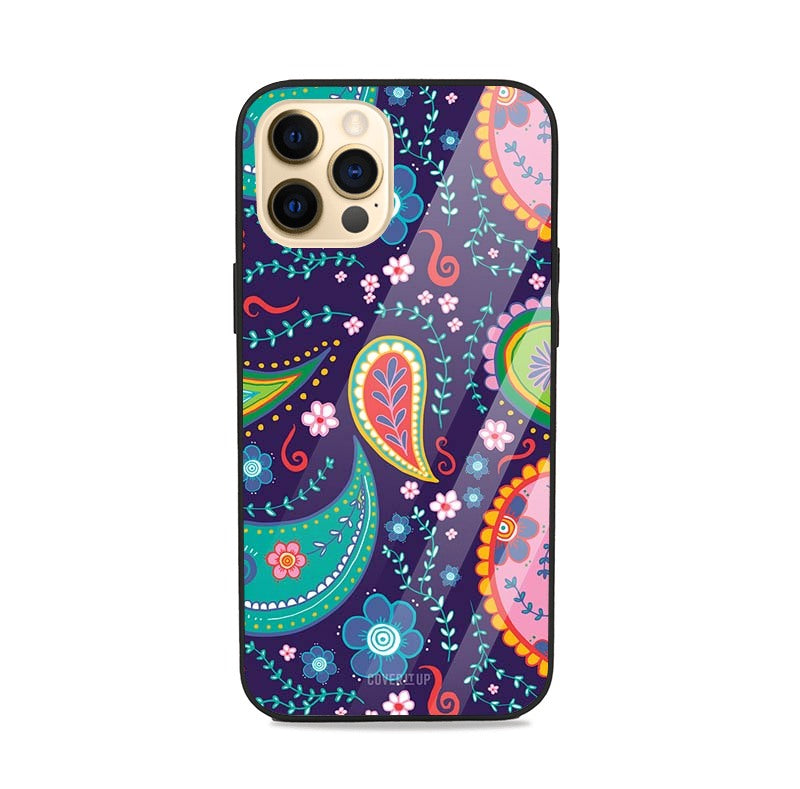 Colourful Mehandi Glass Case