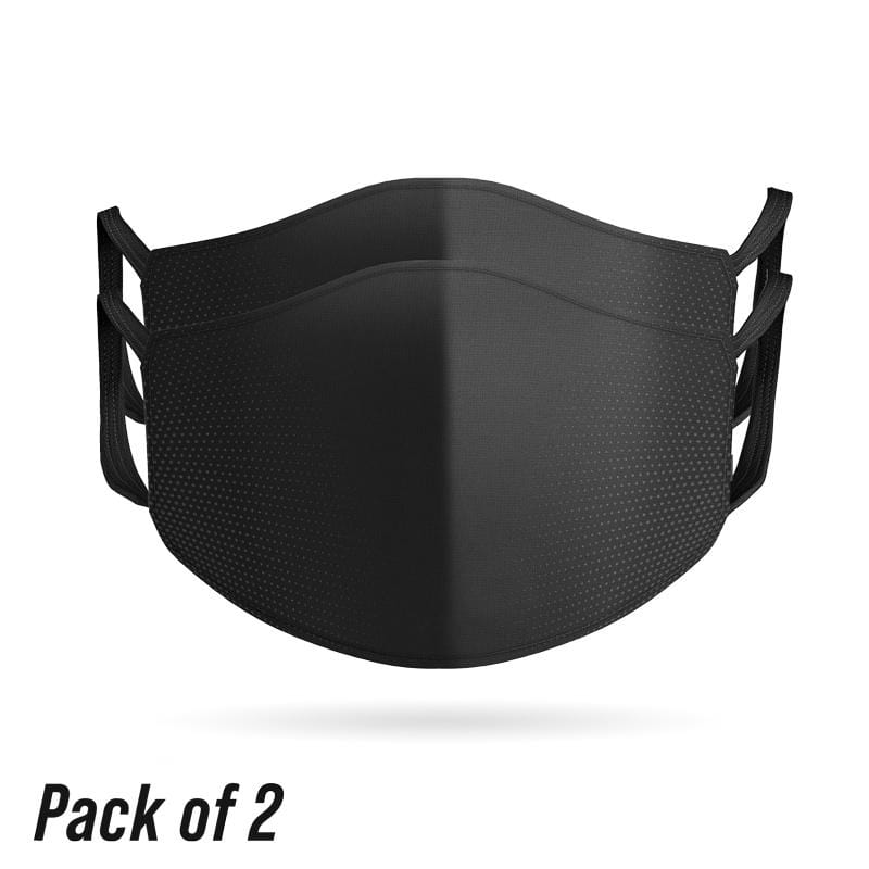 Cover It Up Face Mask Pack of 2 Black Reusable Face Mask