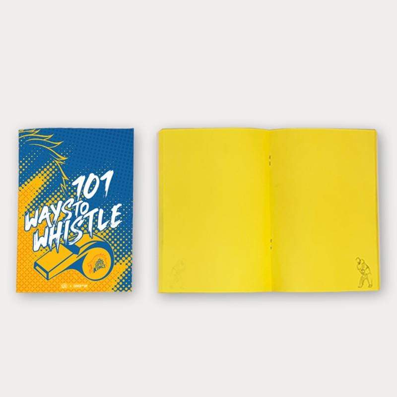 Cover It Up Stationary Official Chennai Super Kings CSK 101 Ways to Whistle Flip Note book