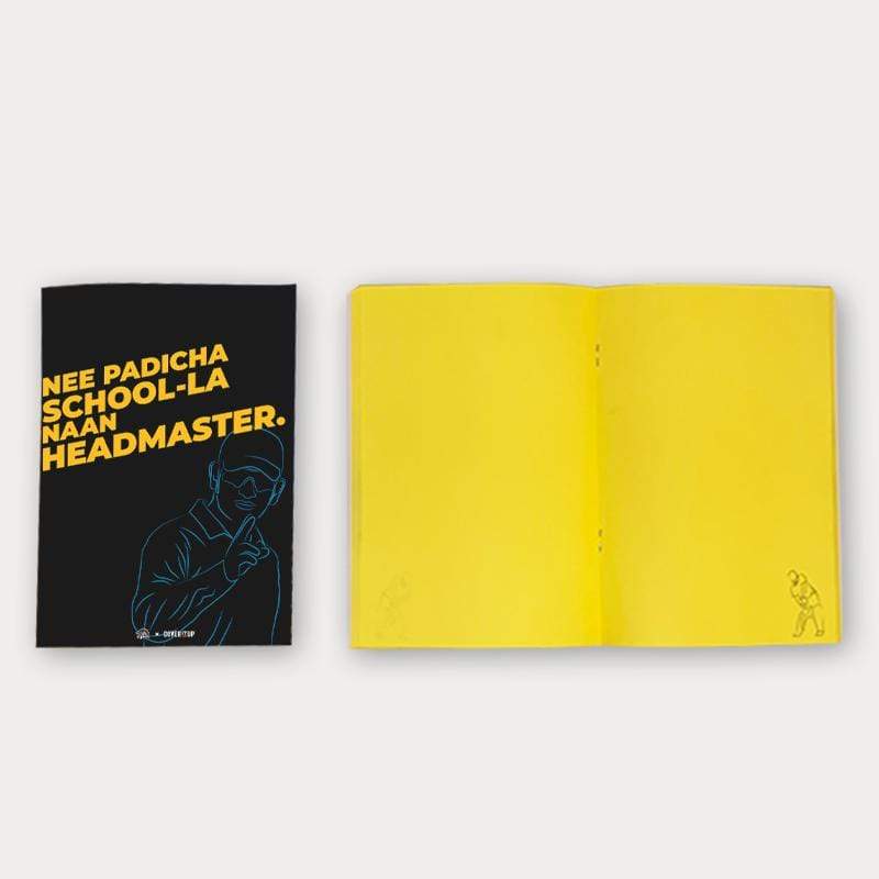 Cover It Up Stationary Official Chennai Super Kings CSK Headmaster Flip Note book