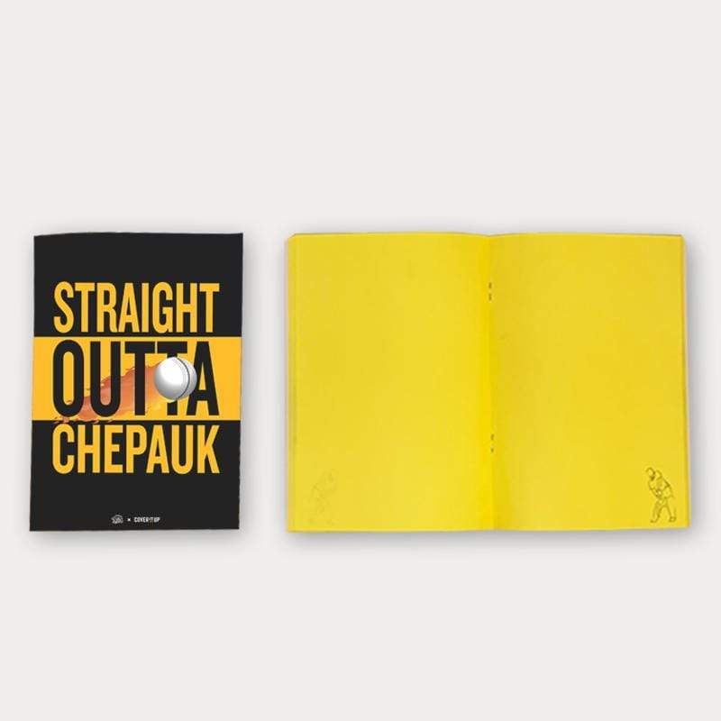 Cover It Up Stationary Official Chennai Super Kings CSK Outta Chepauk Flip Note book