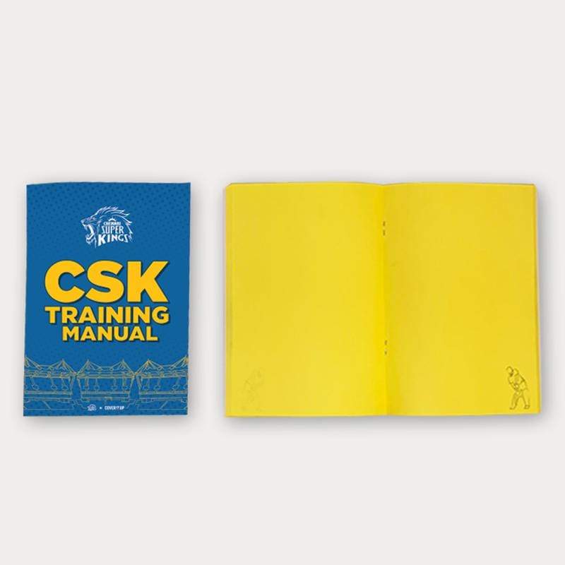 Cover It Up Stationary Official Chennai Super Kings CSK Training Manual Flip Note book